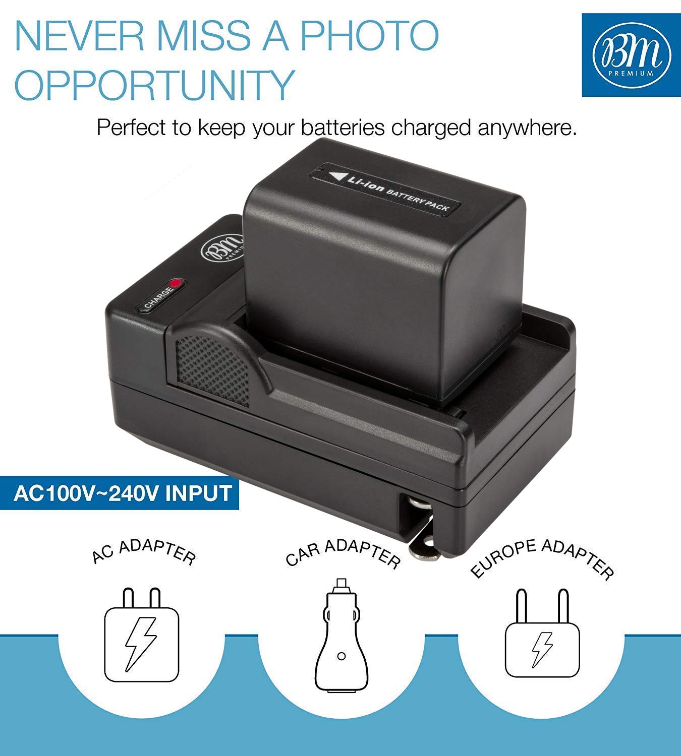 Amazon.com : BM Premium 2 VW-VBD58 Batteries and Charger for