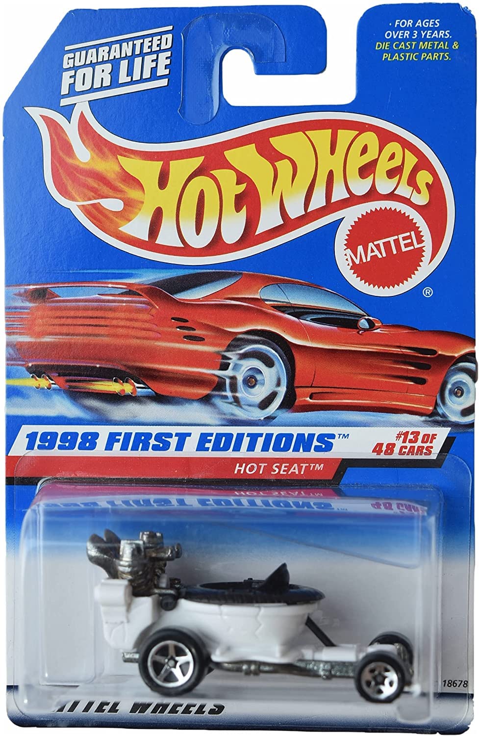 Amazon.com: Hot Wheels Hot Seat, [White/Black] 1998 First Editions