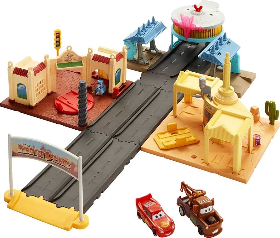 Amazon.com: Mattel Disney and Pixar Cars On The Road Playset with