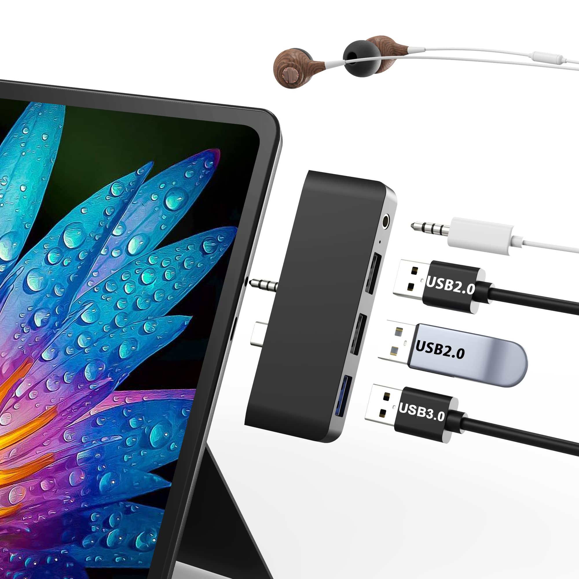 Amazon | Microsoft Surface Go専用 USBハブ Surface Go 3 3.0ポート