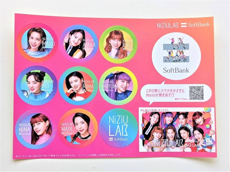 Amazon.co.jp: □最終!!!NIZIU LAB ステッカー シール ソフトバンク