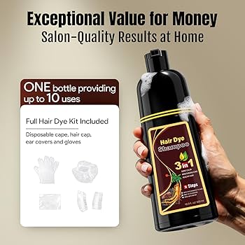 Amazon.com : BOJICA MEIDU Dark Brown Hair Color Shampoo for Gray