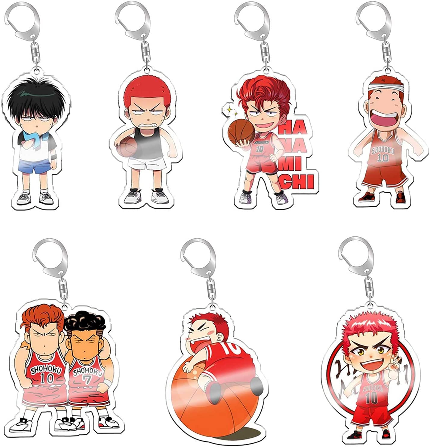 Amazon.co.jp: キーホルダー用スラムダンク キーチェーン 8枚セット