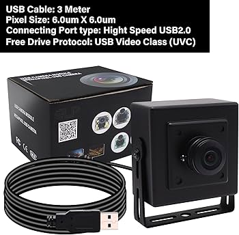 Amazon.com: MMlove 480P VGA USB Camera 60FPS 170 Degree Fisheye