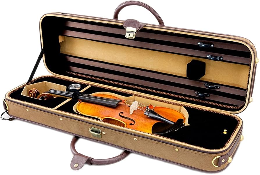 Amazon | SKY バイオリン 長方形ケース 無垢材 純正バックスキン 湿度