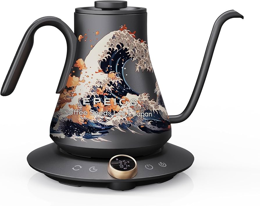 Amazon | エペイオス(Epeios) 電気ケトル ドリップケトル 0.9L 1200W