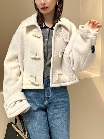 Amazon.co.jp: [スナイデル] ウールシャギーショートダッフル