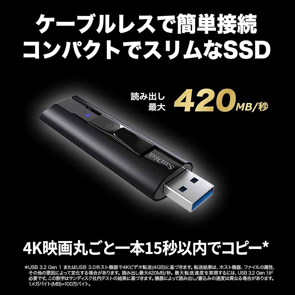 Amazon | 【 サンディスク 正規品 】 SanDisk 外付け SSD 512GB