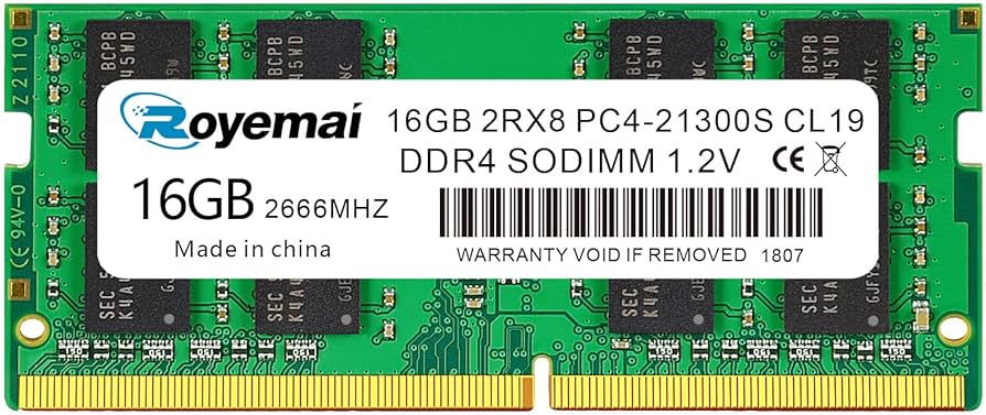 Amazon.co.jp: ノートPC用 16GB×1枚 メモリ PC4-21300 DDR4-2666