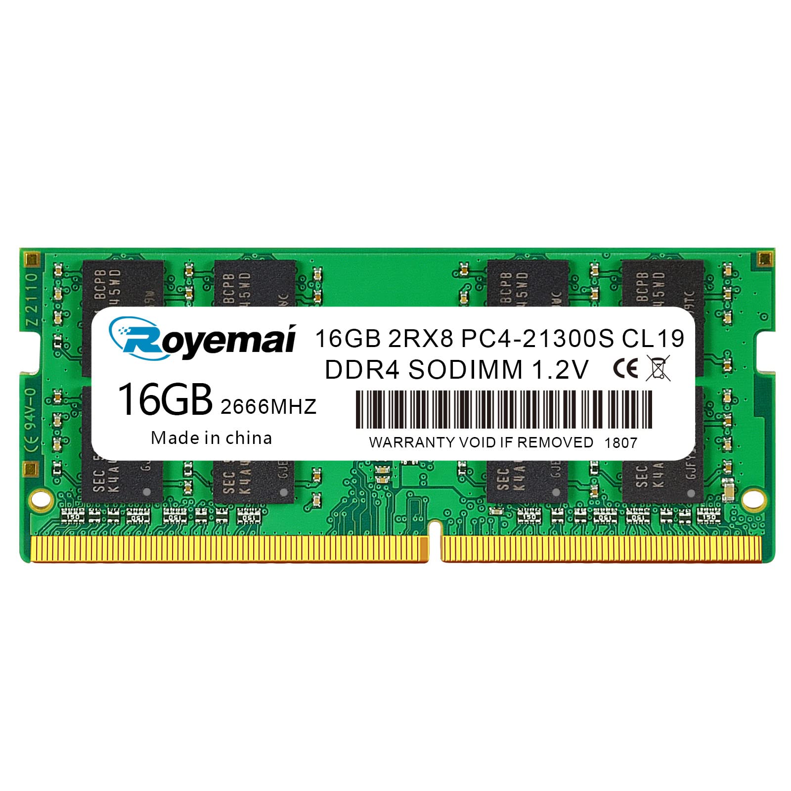 Amazon.co.jp: ノートPC用 16GB×1枚 メモリ PC4-21300 DDR4-2666