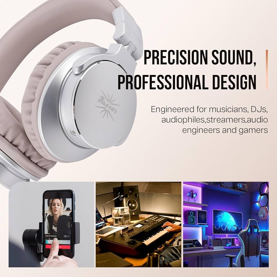 Amazon.com: Linsoul Kiwi Ears Division Over Ear Headphone,40mm