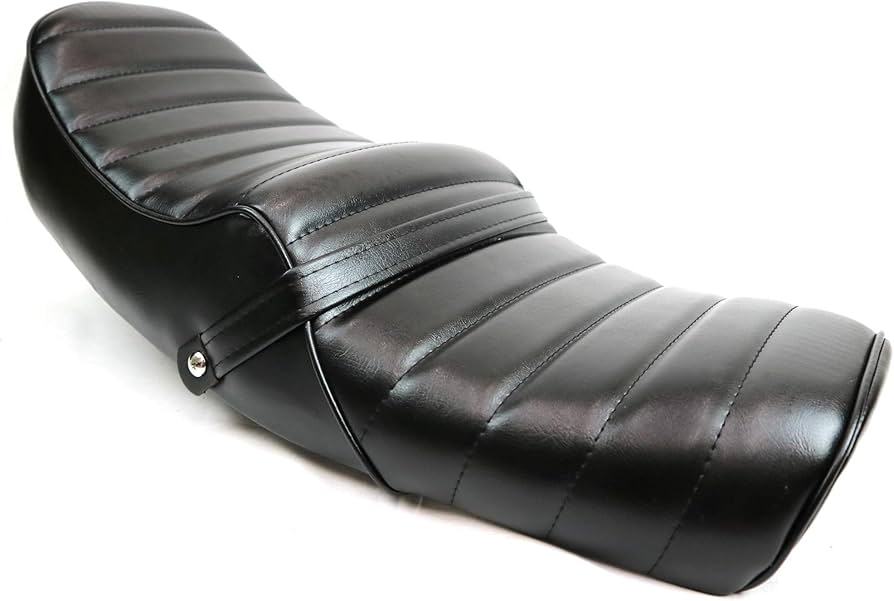 Amazon | 旧CB400F 黒皮 タックロールシート 金具黒/ブラックレザー