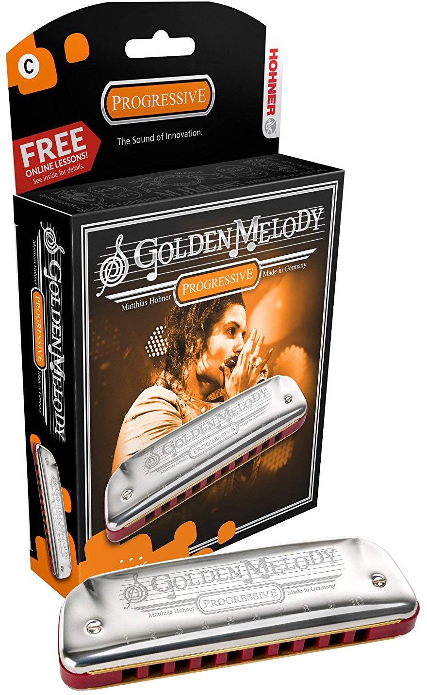 Amazon.com: Hohner 544 Golden Melody Harmonica Bundle with