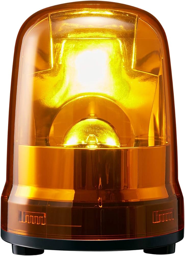 Amazon.co.jp: パトライト(PATLITE) 回転灯 SKP-M2-Y Φ150 AC100V 黄色