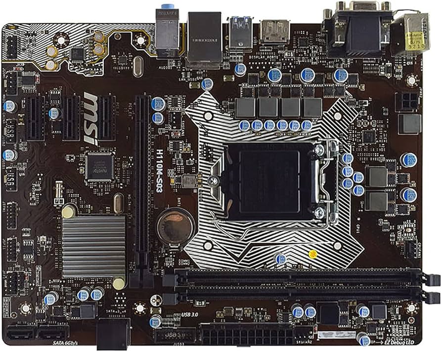 Desktop Gaming Motherboard Fit for MSI H110M-S03 LGA 1151 Intel