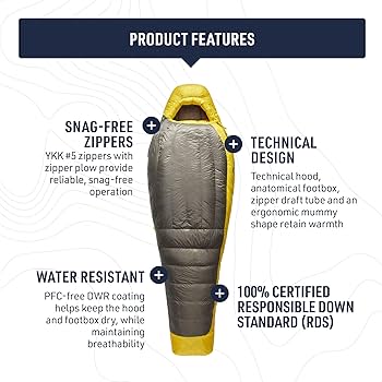Amazon.com : Sea to Summit Spark Ultralight Down Sleeping Bag, 15