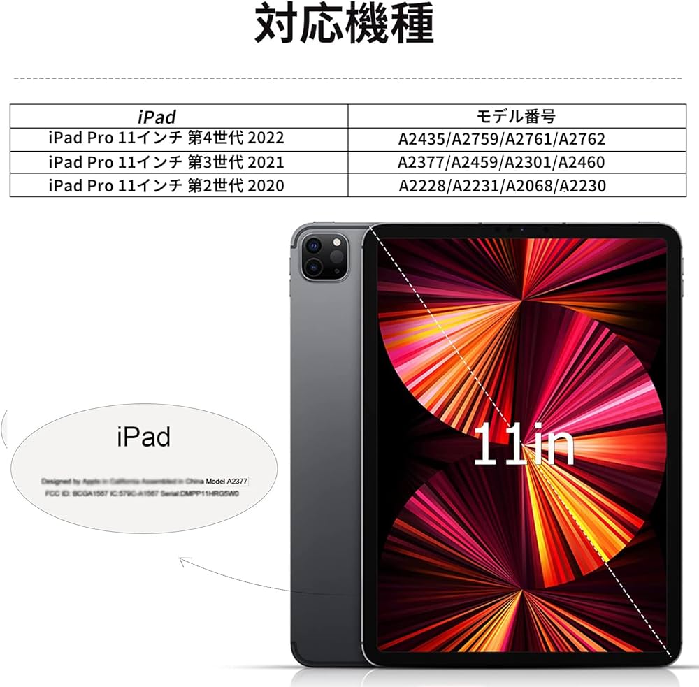 Amazon.co.jp: KenKe iPad Pro 11インチ ケース 第4/3/2世代 (2022