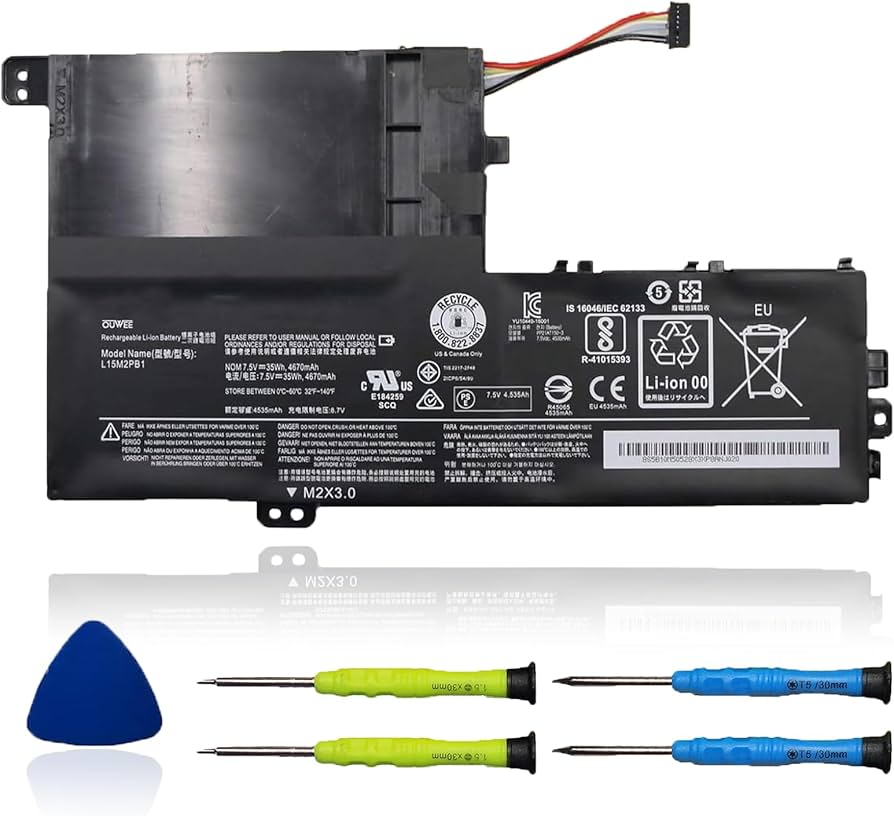 Amazon.com: OUWEE L15M2PB1 Laptop Battery Compatible with Lenovo