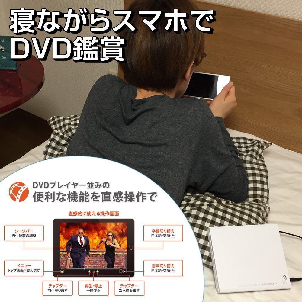 Amazon.co.jp: I-O DATA スマホ タブレット DVD視聴/CD取込 Wi-Fi