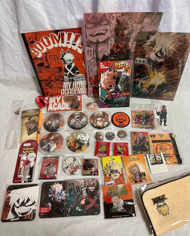 Amazon.co.jp: ヒロアカ 爆豪勝己 原作絵 グッズ まとめ売り POI