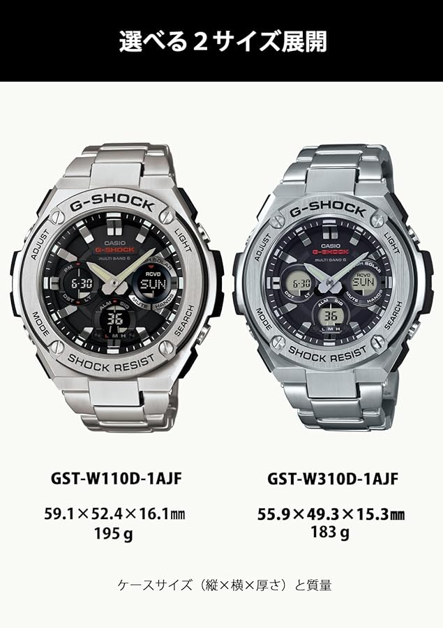 G-SHOCK [Casio] CASIO watch G-STEEL Solar radio GST-W110D-1AJF