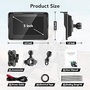 Amazon.com: YZW Portable Wireless Motorcycle Apple Carplay