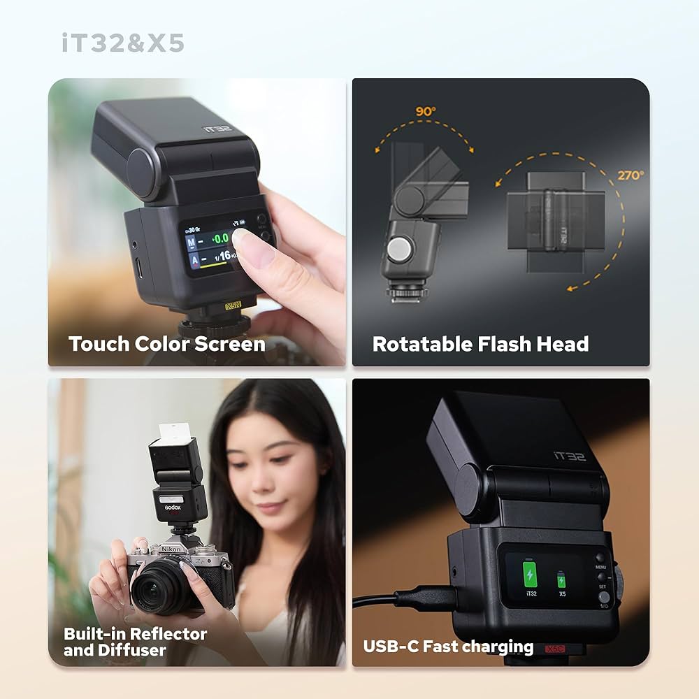 Amazon | GODOX iT32 ミニフラッシュ 通用 カメラフラッシュ | GODOX