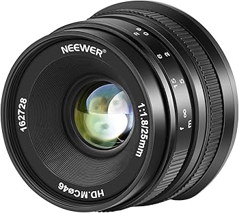 Amazon.co.jp: Neewer 25mm f/1.8 大口径広角レンズ マニュアル