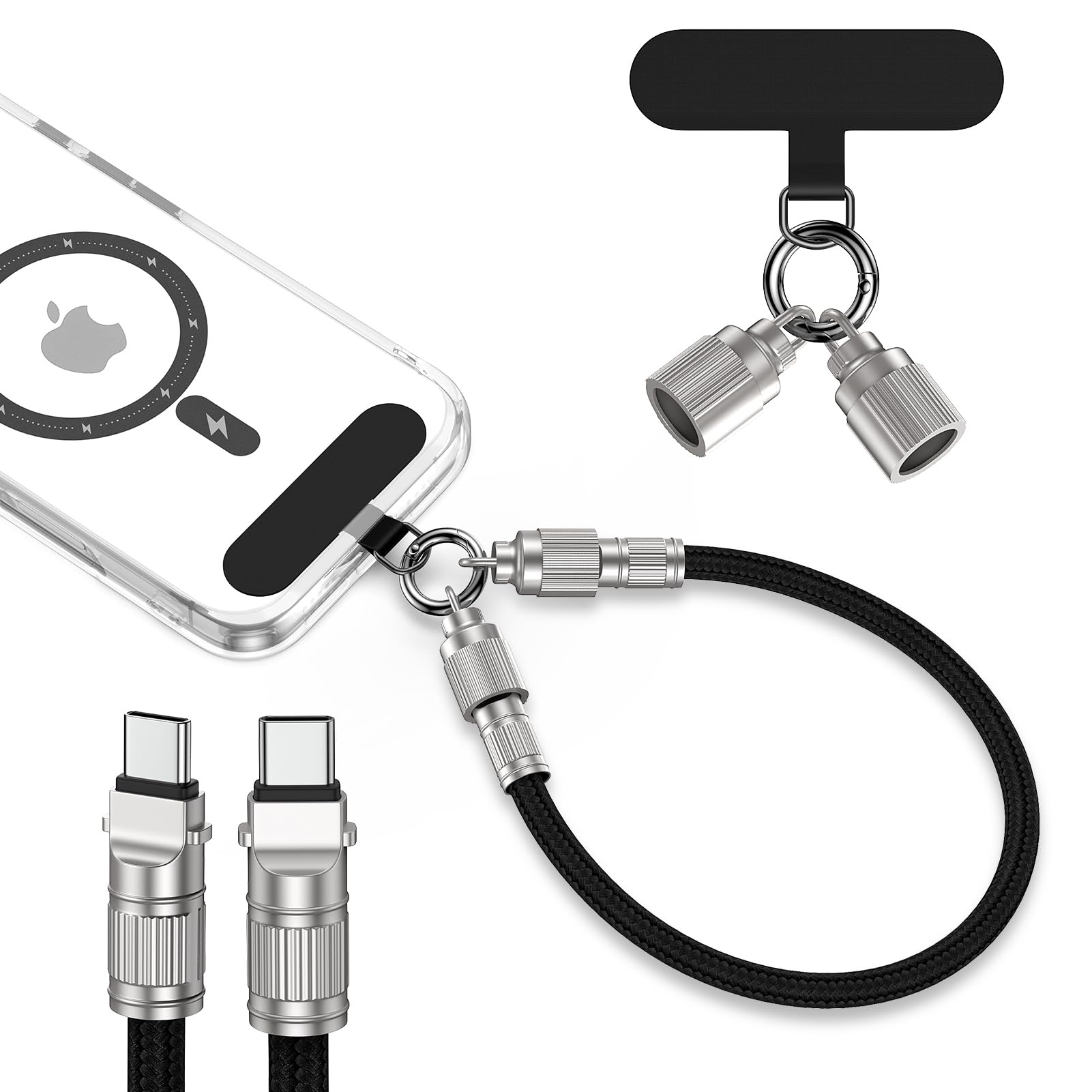 Amazon.co.jp: Viviber 65W Type C ケーブル 30CM ハンドストラップ