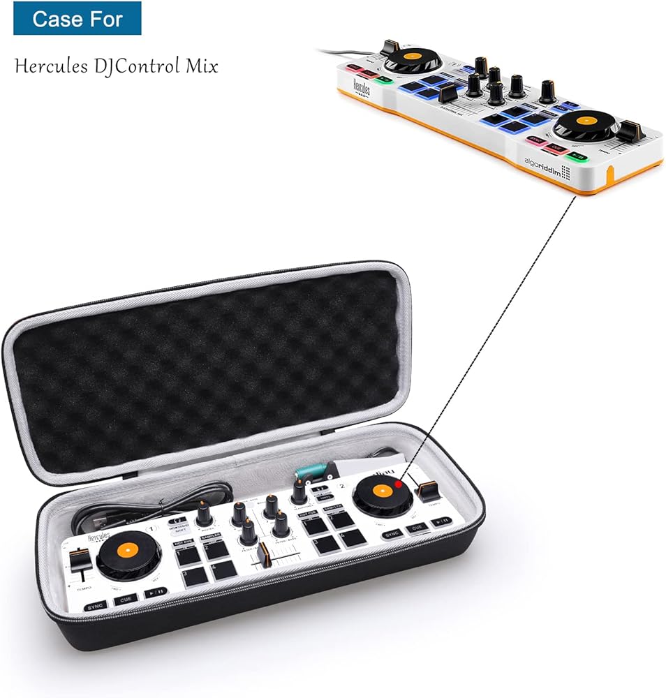 Amazon.com: XANAD Hard Case for Hercules DJ Control Mix 2/1 or