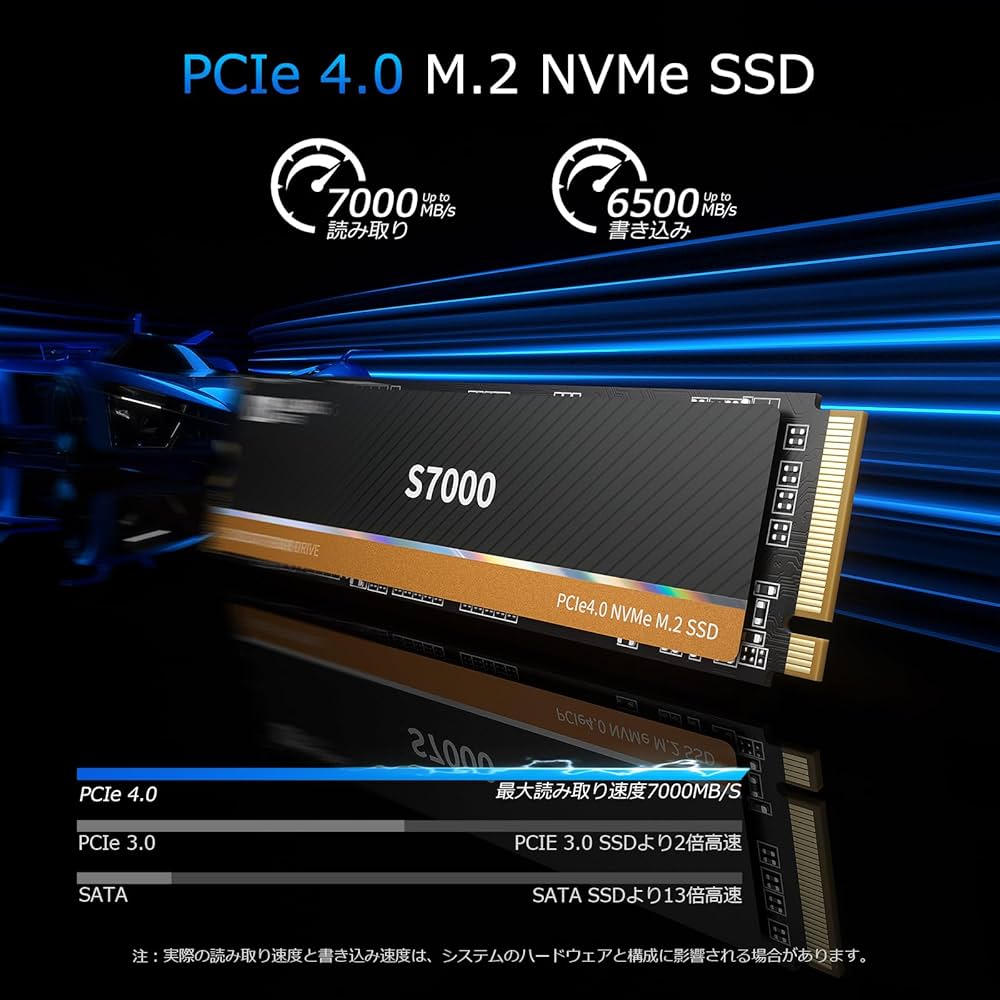Amazon | SAN ZANG MASTER M.2 SSD 2TB PCIe Gen 4x4、最大読み取り