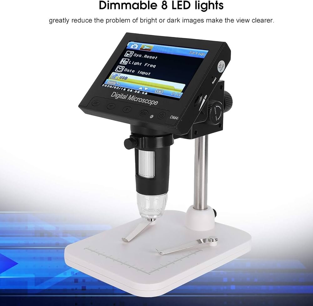Amazon | デジタルマイクロスコープ、4.3インチDM4 1000X 2.0MPUSB