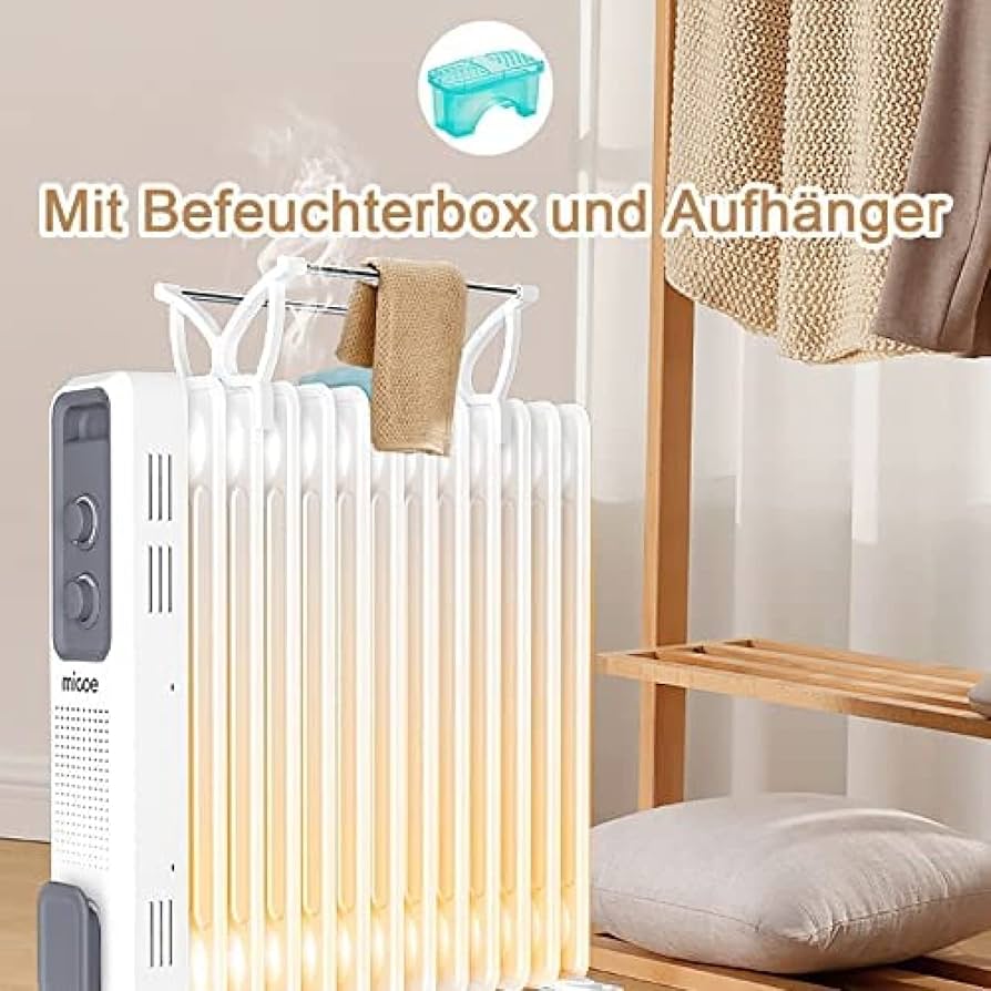 Amazon.co.jp: サーモスタット付き電気ヒーター、オイルラジエーター