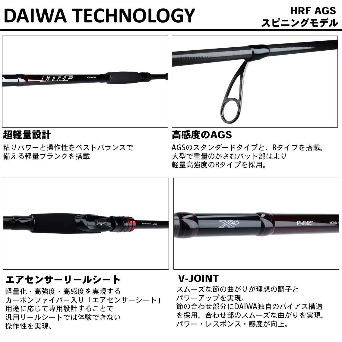 Amazon | ダイワ(DAIWA) ロックフィッシュロッド HRF AGS 86M 釣り竿