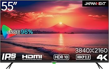 Amazon.co.jp: JAPANNEXT 55インチ 大型 モニター 4K UHD 3840x2160