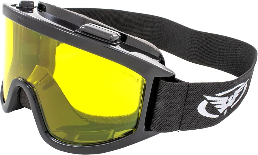 Amazon | グローバルビジョンフロントガラスゴーグルイエローレンズ