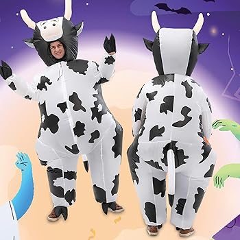 Amazon.co.jp: [Mprocen] 牛 コスプレ 着ぐるみセット コスチューム