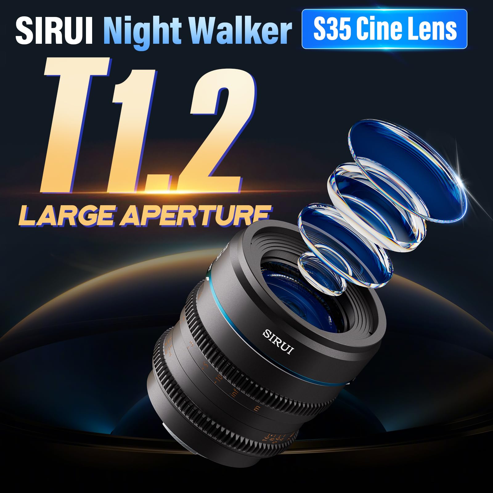 Amazon.co.jp: SIRUI Night Walker 35mm T1.2 シネレンズ 大口径