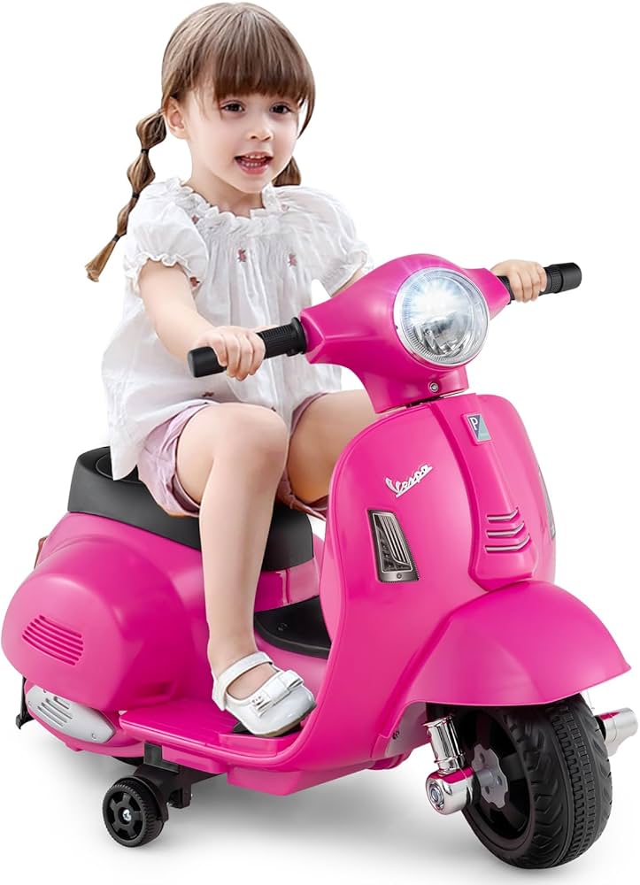 Amazon.com: Costzon Toddler Motorcycle, Licensed Vespa Ride on