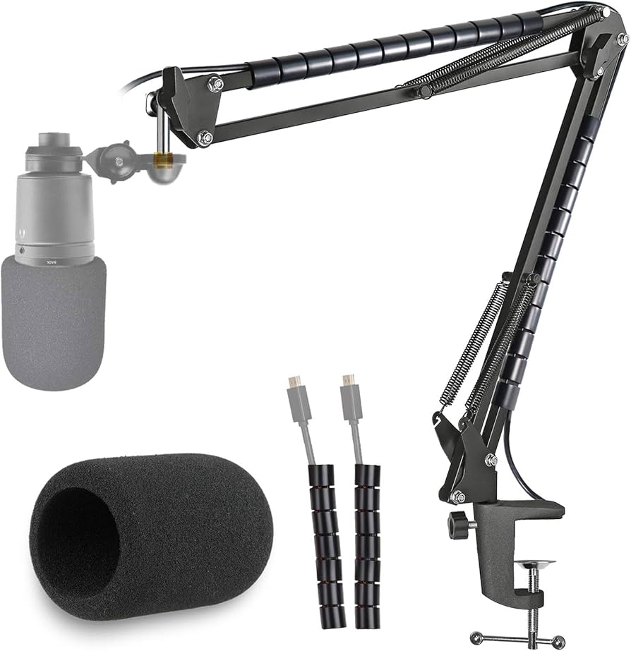 Amazon.com: AT2020 Microphone Stand with Pop Filter Compatible