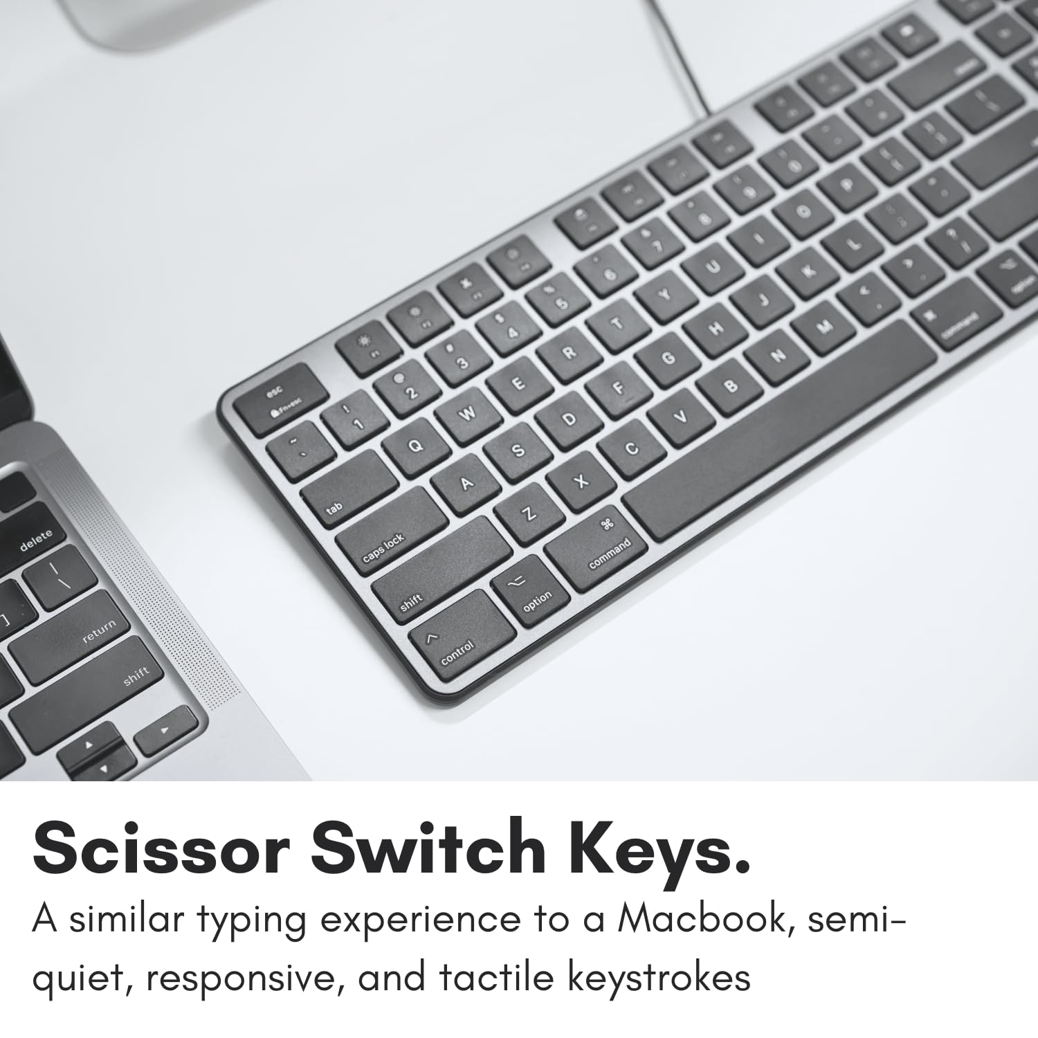 Amazon | MACALLY 超薄型 USB A 有線キーボード テンキー付き Apple