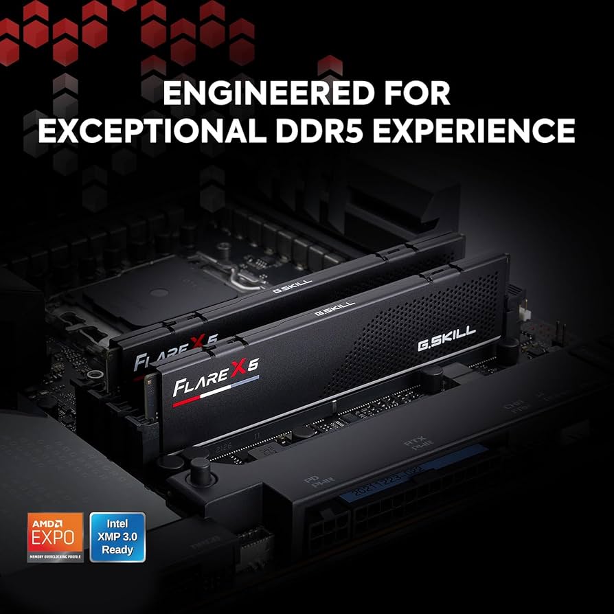 G.SKILL Flare X5 Series DDR5 RAM (AMD Expo & Intel XMP 3.0) 32GB
