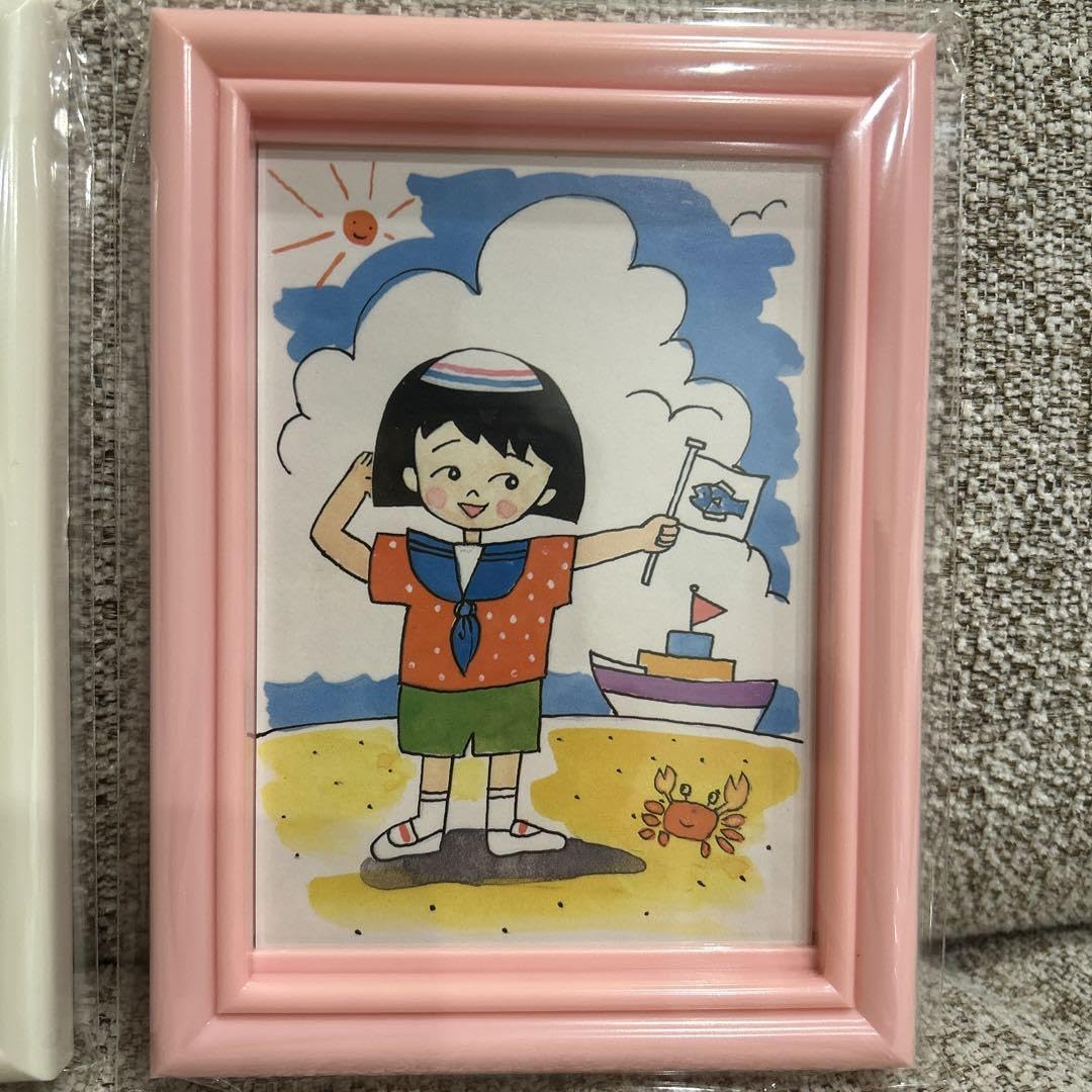 Amazon.co.jp: ちびまる子ちゃん イラスト フォトフレーム レトロ