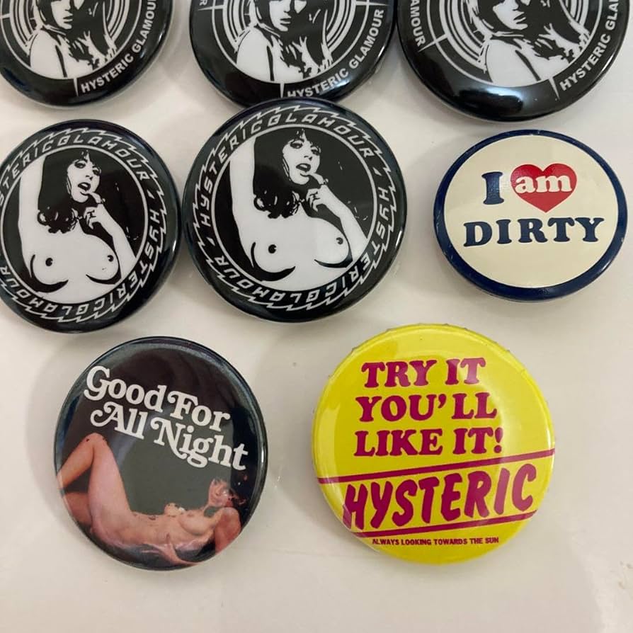 Amazon.co.jp: HYSTERIC GLAMOUR ヒステリックグラマー 缶バッチ 6種