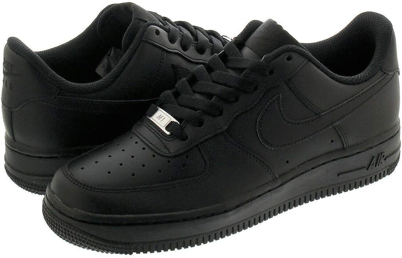 Amazon | [ナイキ] WMNS AIR FORCE 1 '07 BLACK/BLACK レディース