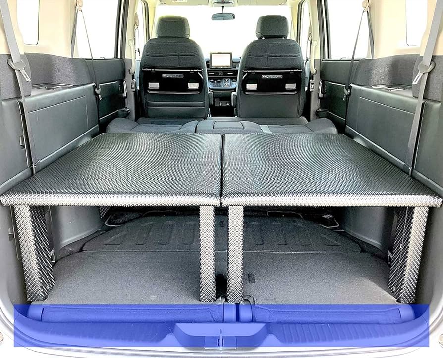 Amazon.co.jp: ステップワゴン (RP6 7 8) ベッドキット 2分割式 黒 車