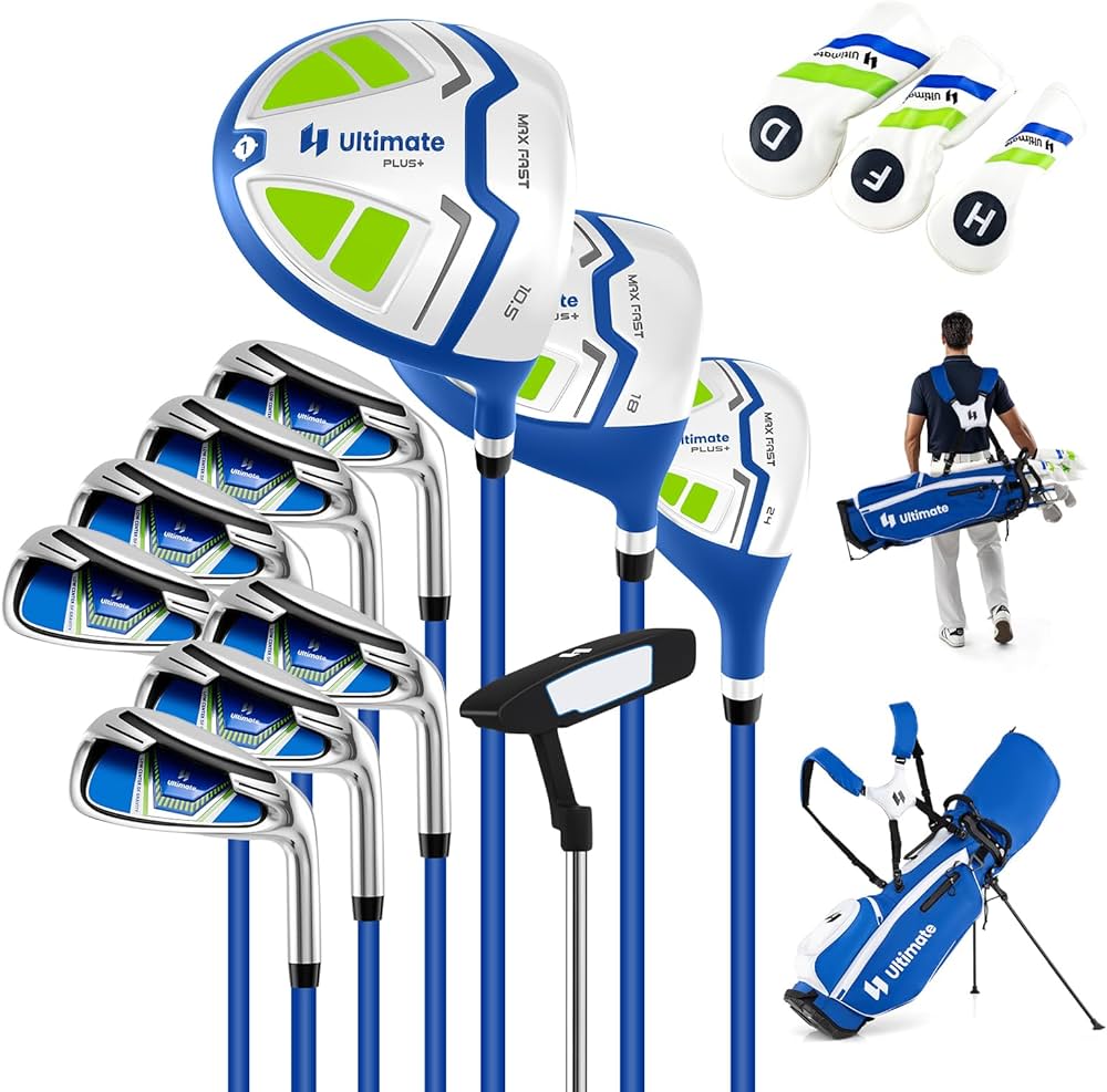 Amazon.co.jp: Giantex ゴルフクラブセット メンズ クラブ11本 R