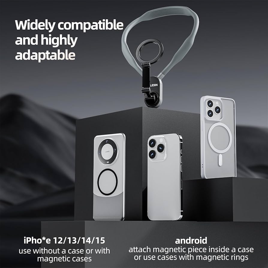 Amazon.co.jp: TELESIN (テレシン) マグネット式ネックマウント 携帯