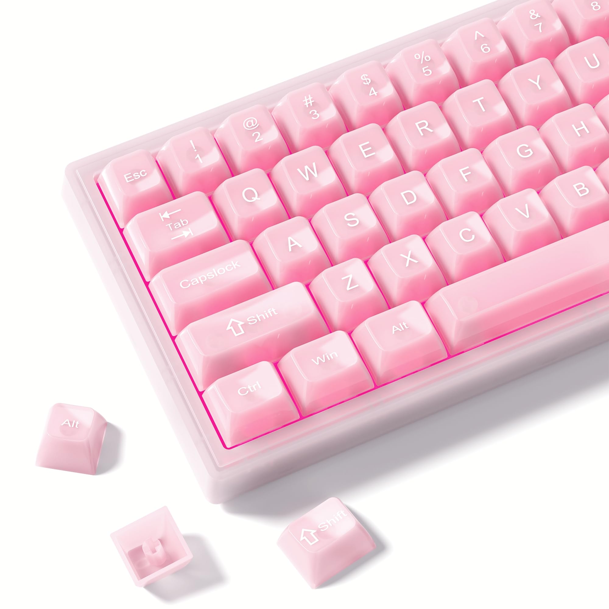 Amazon.com: Womier Keyboard Keycaps Jelly, Clear Cute Keycaps