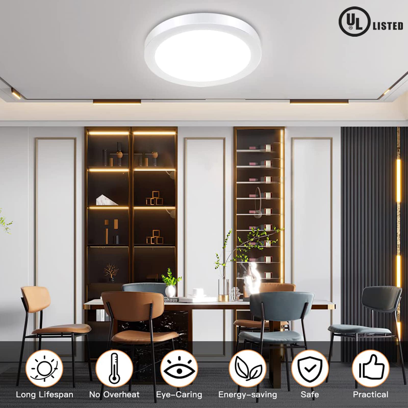 Amazon | w-lite LEDパネル壁天井ダウンライト、パネルランプマウント